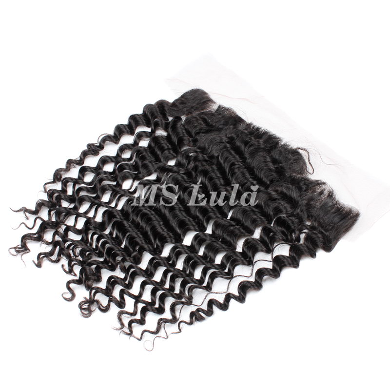 Virgin Hair Deep Wave 13x4 13x6 Transparent Lace Frontal - 图片 5